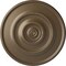 Ekena Millwork Dylar Ceiling Medallion (Fits Canopies up to 6 1/4"), Hand-Painted Warm Silver, 30"OD x 2 1/4"P CM30DYWSS - alternate 1